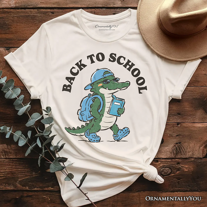 Alligator Back to School T-Shirt, Cool Tee for Teachers or Student