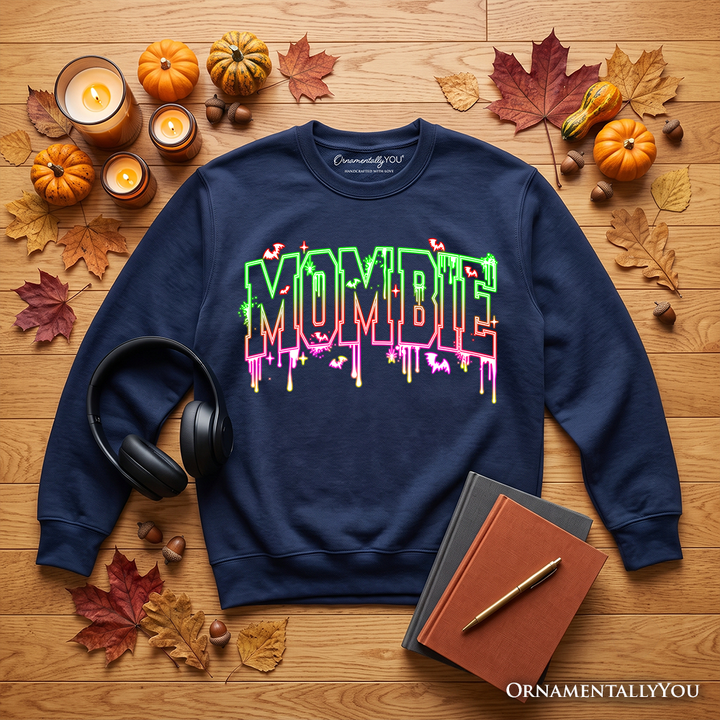 Mombie Halloween Sweatshirt, Funny Sweater for Spooky Moms