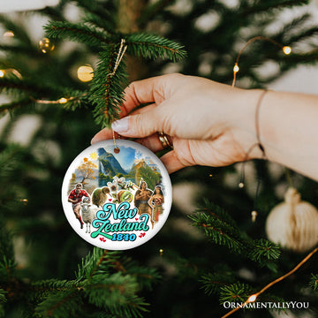 Majestic New Zealand Kiwi Heritage Christmas Ornament, Māori Culture and Travel Keepsake