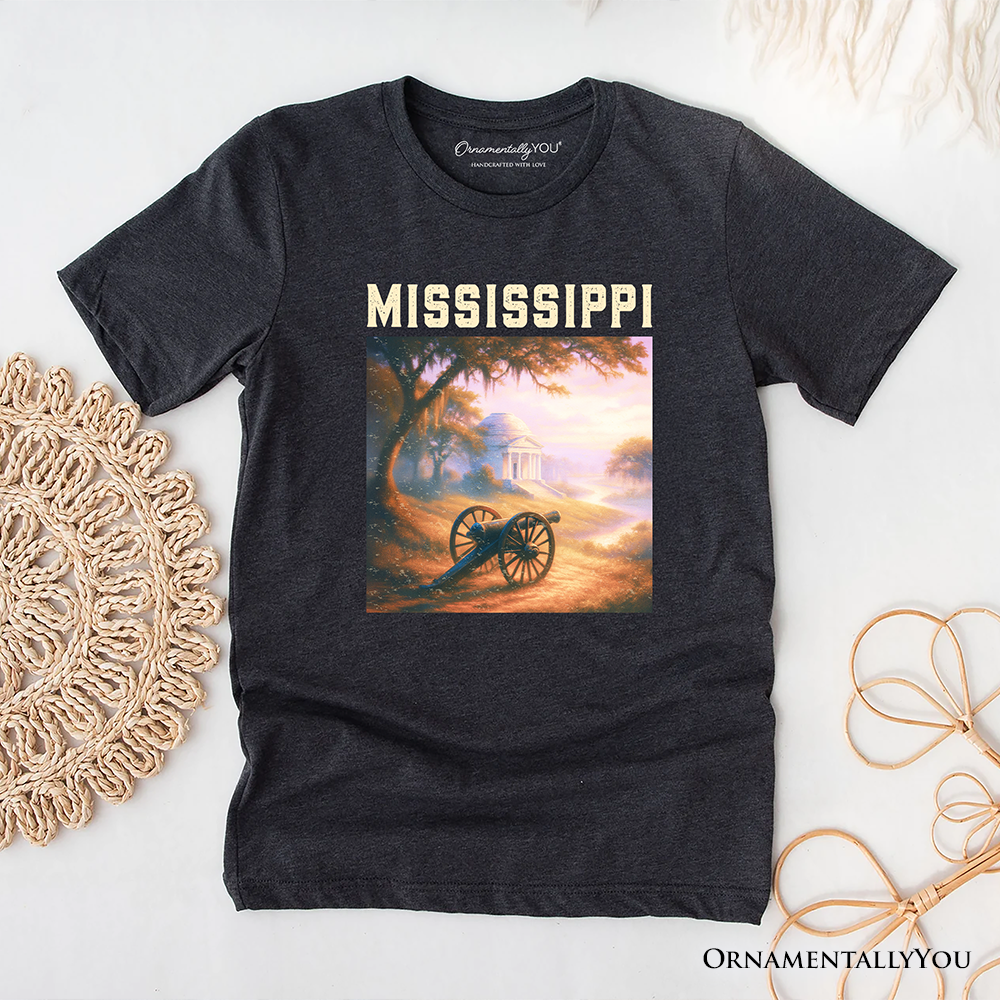 Artistic Mississippi State Vicksburg National Military Park T-Shirt, Southern Heritage Tee and Travel Souvenir