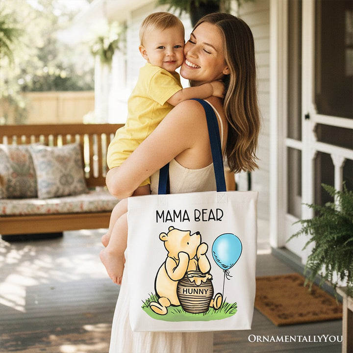 Charming Mama Winnie-the-Pooh Cute Tote Bag, 1926 A.A. Milne Mom Gift Shopper Tote Bag OrnamentallyYou 