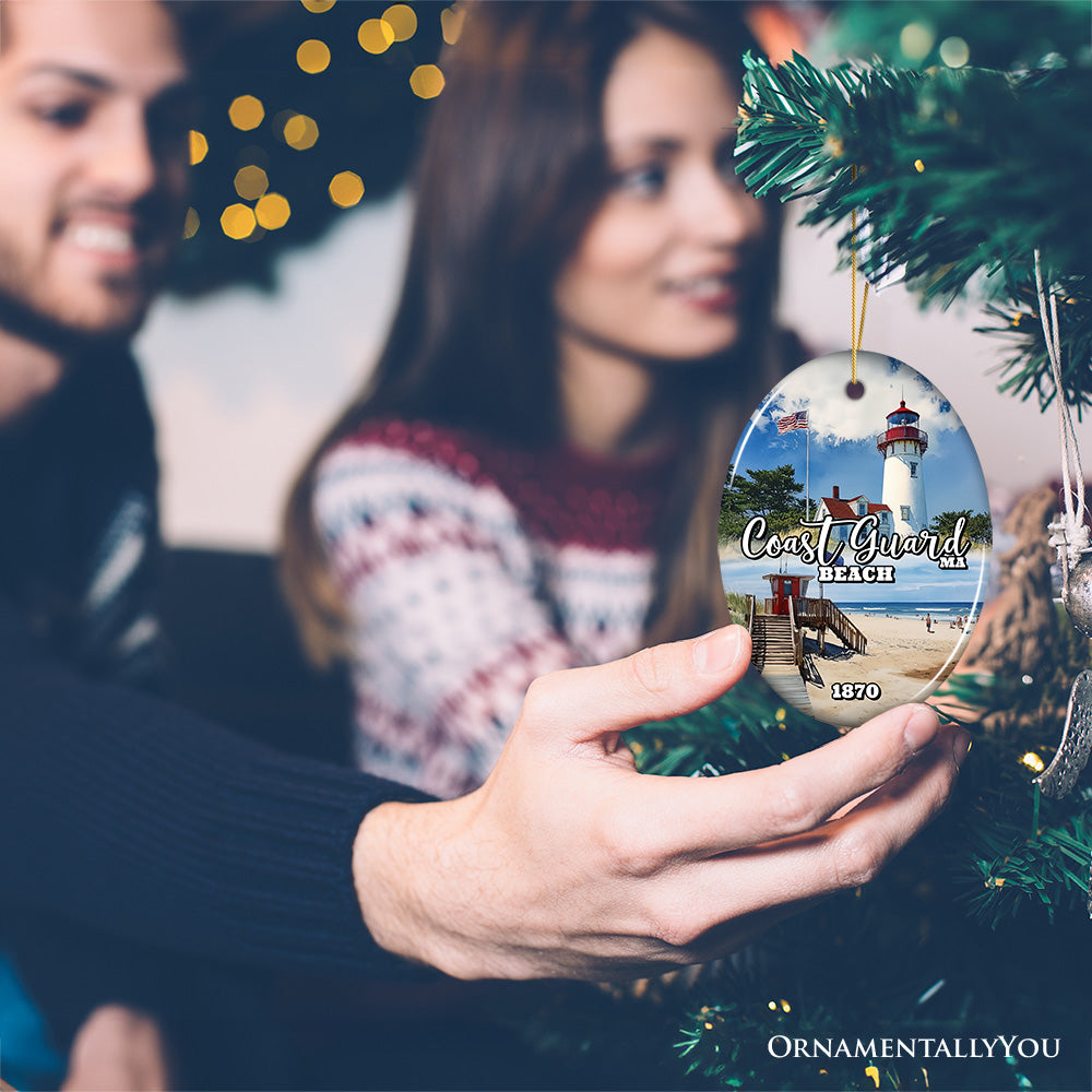 Coast Guard Heritage Christmas Ornament, Massachusetts Souvenir and Gift