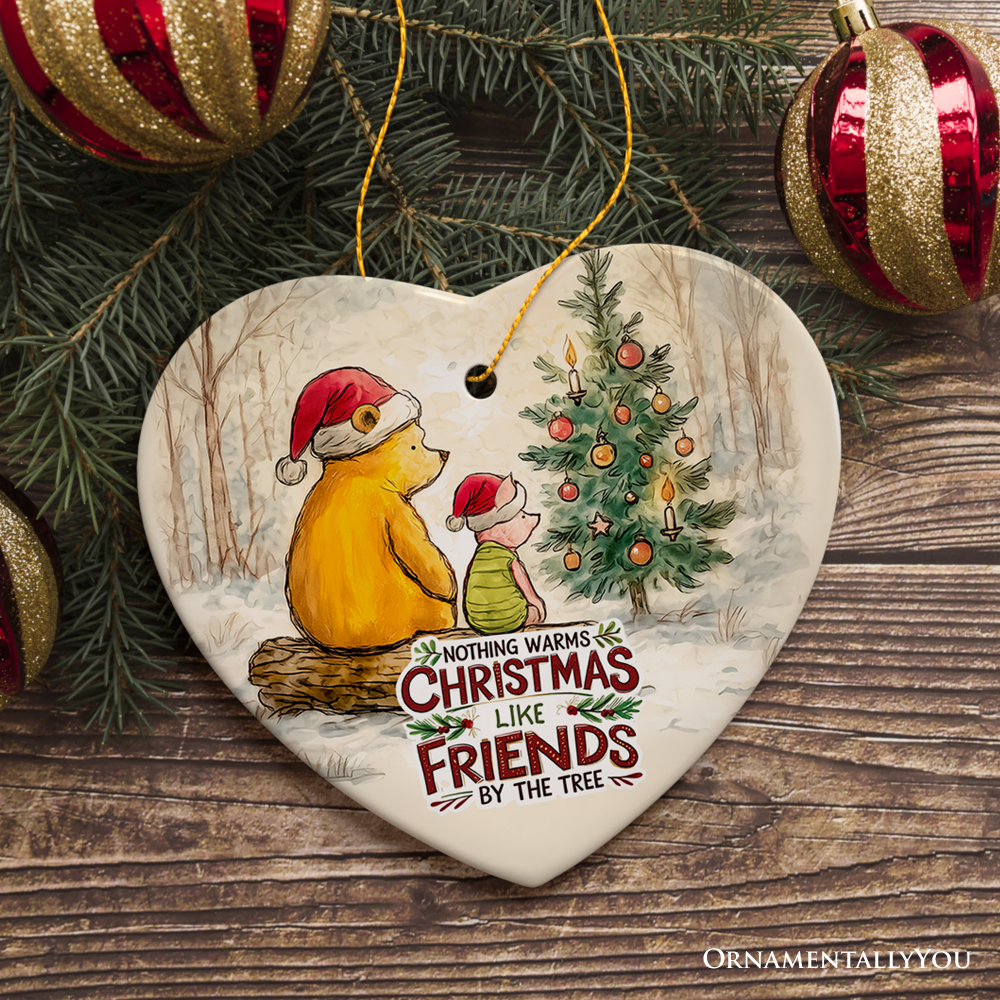 Nothing Warms Christmas Like Friends Pooh Bear's Ornament, Holiday Tree Decoration and Keepsake Gift