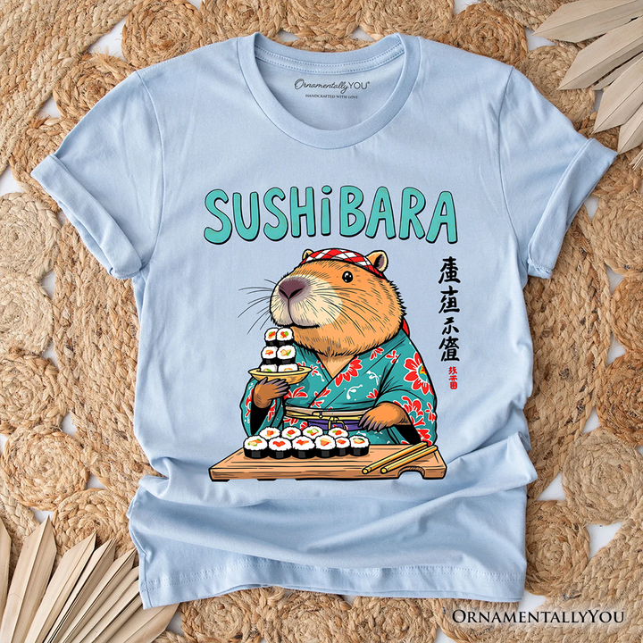Sushibara Capybara T-Shirt, Funny Sushi Animal Tee