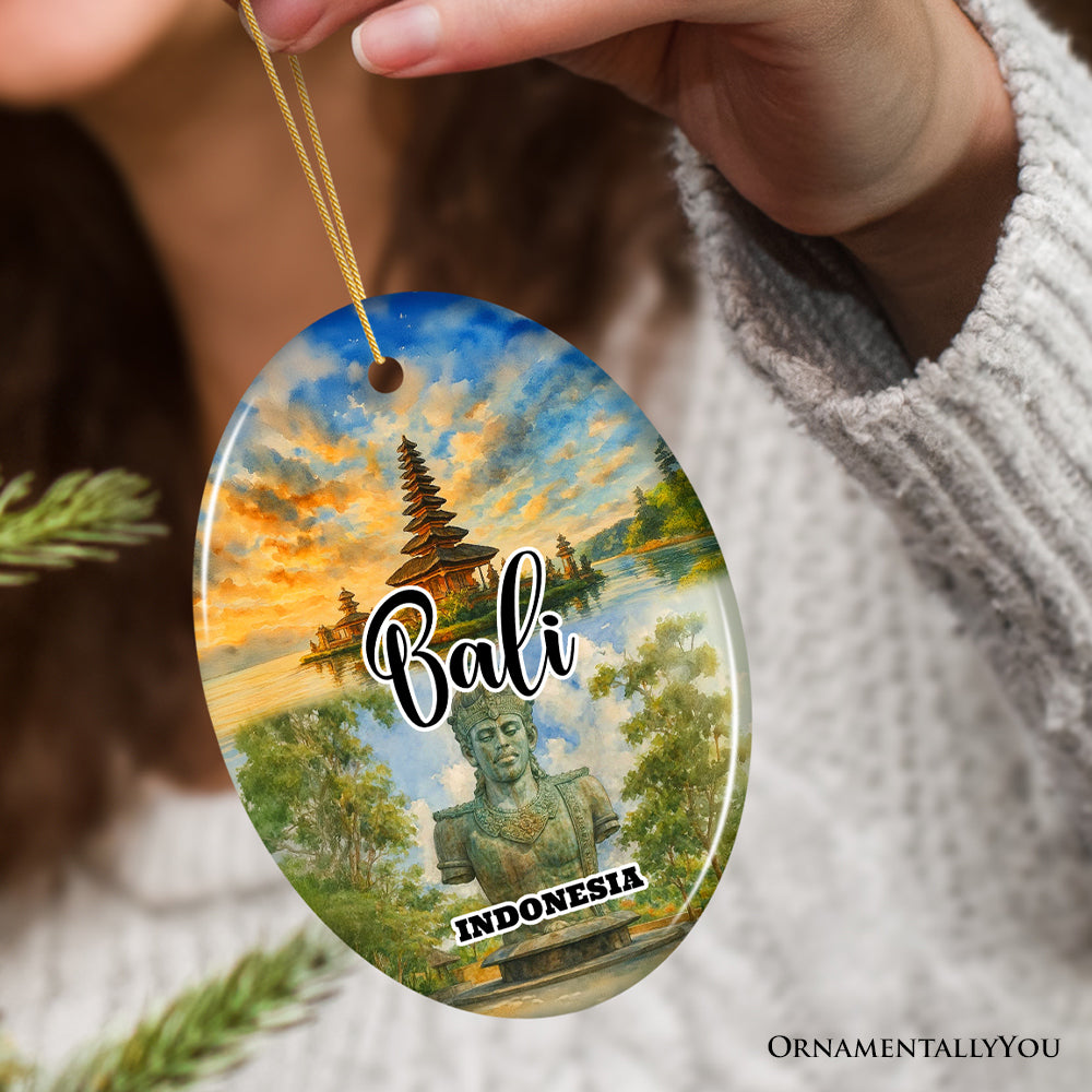 Picturesque Bali Island of the Gods Christmas Ornament, Indonesian Heritage and Cultural Gift and Souvenir
