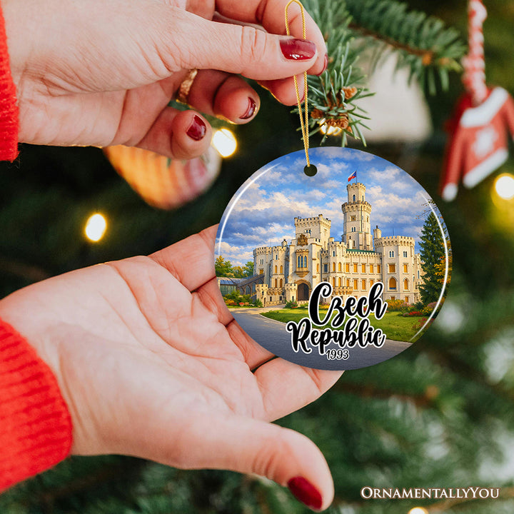 Artistic Czech Republic Landmarks Christmas Ornament, Prague Heritage Gift and Souvenir