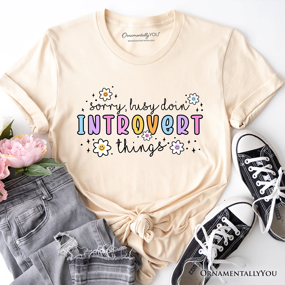 Introvert Things Mental Health T-Shirt, Cute Spring Tee