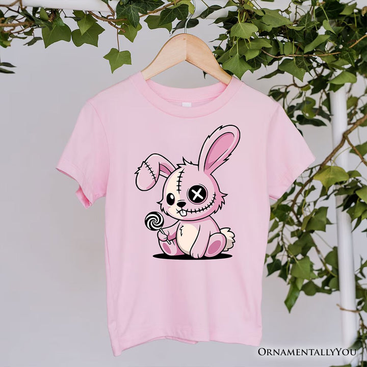 Pink Zombies Bunny Cute T-Shirt, Cute Gothic Halloween Tee T-Shirts OrnamentallyYou Soft Pink XS 