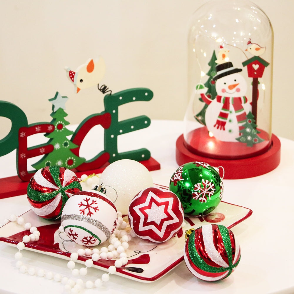 Unique and Sparkling Christmas Bauble Set of 30, Holiday Tree Set Ornament Bundle OrnamentallyYou 