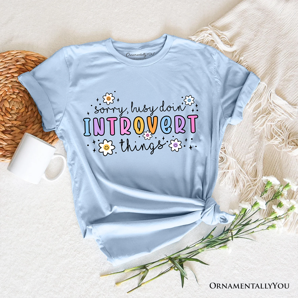 Introvert Things Mental Health T-Shirt, Cute Spring Tee
