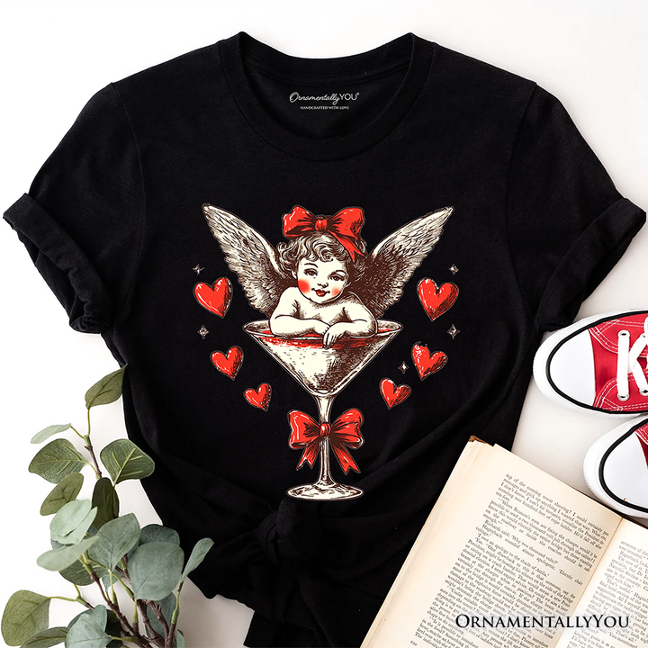 Retro Coquette Cupid Valentine T-Shirt, Galentine Tee