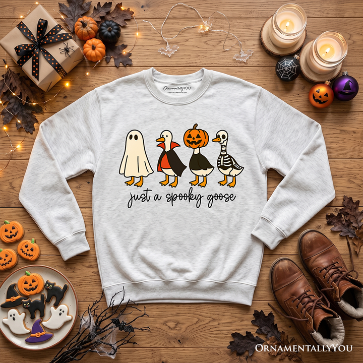 Just a Spooky Goose Sweatshirt, Funny Halloween Costumes Sweater