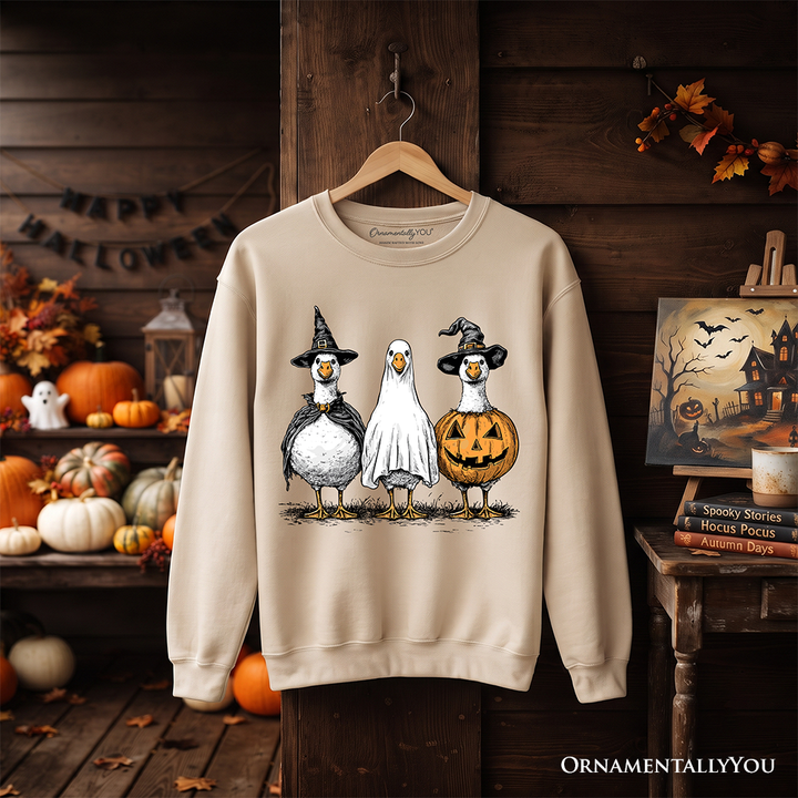 Haunting Honkers Goose Sweatshirt, Funny Halloween Costumes Sweater