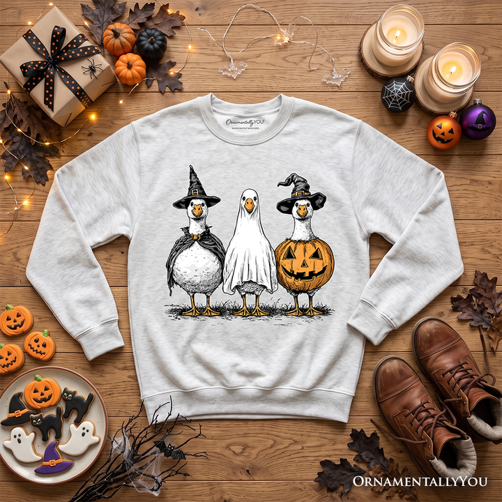 Haunting Honkers Goose Sweatshirt, Funny Halloween Costumes Sweater
