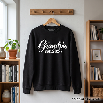 Grandpa Est. 2026 Sweatshirt, New Grandfather Family Sweater