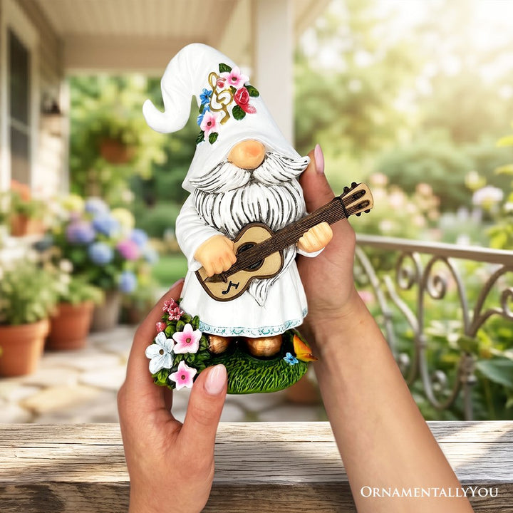 Elegant Serenader Garden Statue, 8" Romantic Musician Figurine Outdoor Decor Resin Statues OrnamentallyYou 