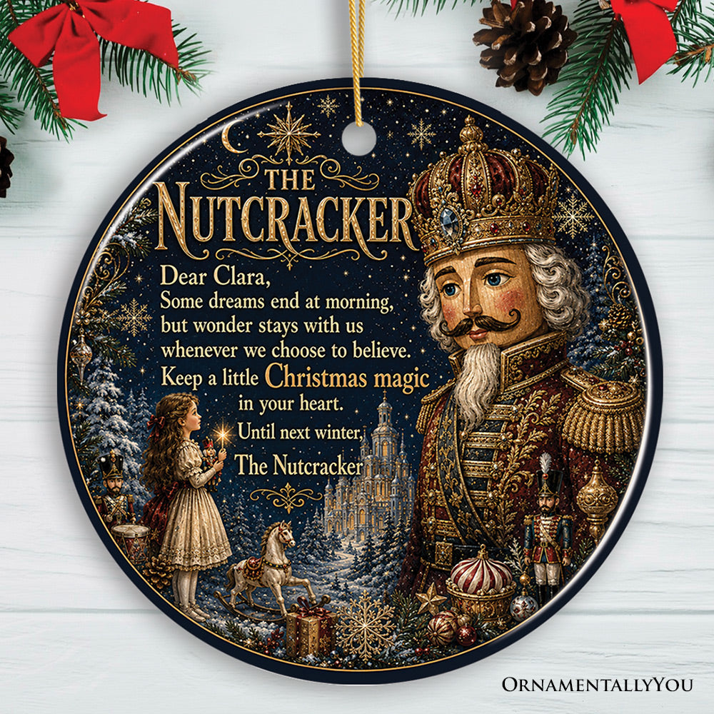The Nutcracker Keep A Little Christmas Magic Ornament, Whimsical Christmas Ballet Keepsake