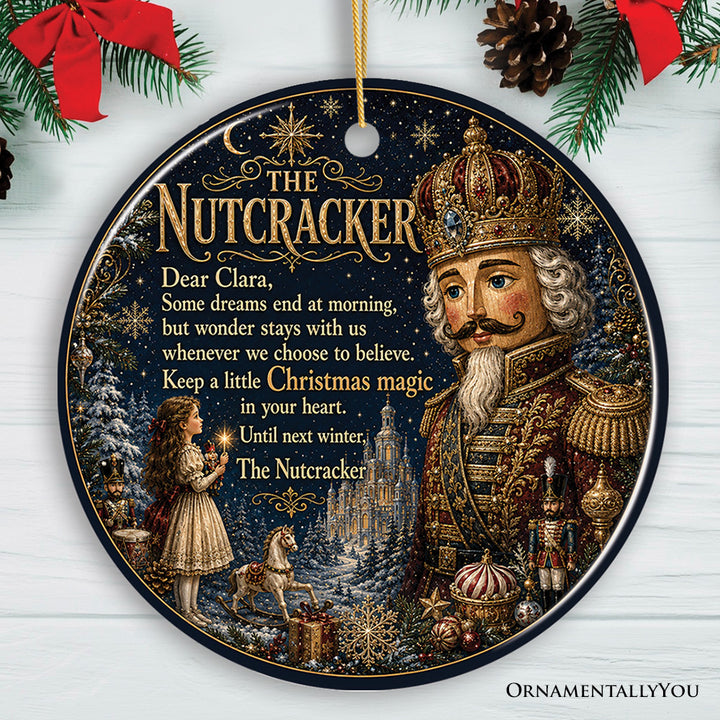 The Nutcracker Keep A Little Christmas Magic Ornament, Whimsical Christmas Ballet Keepsake