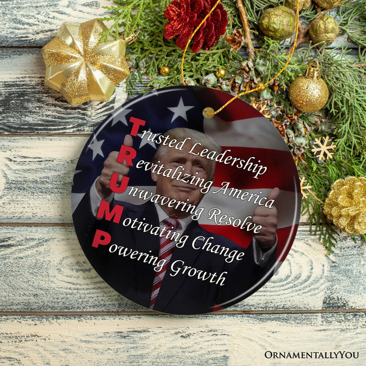 Donald Trump’s Vision Ornament, A Must-Have Gift and Decor for Supporters OrnamentallyYou 