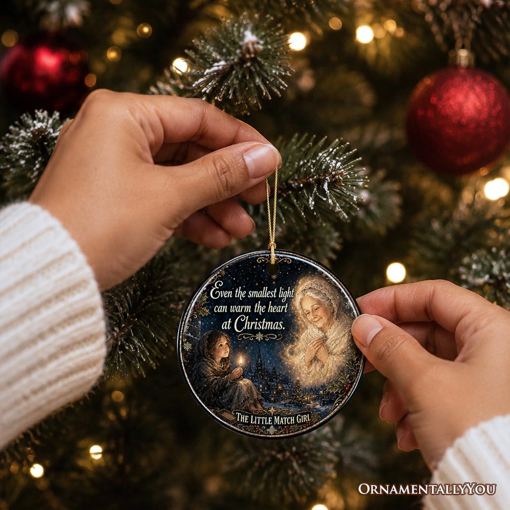 The Little Match Girl Warm The Heart Ornament, Sentimental Fairy Tale Christmas Souvenir