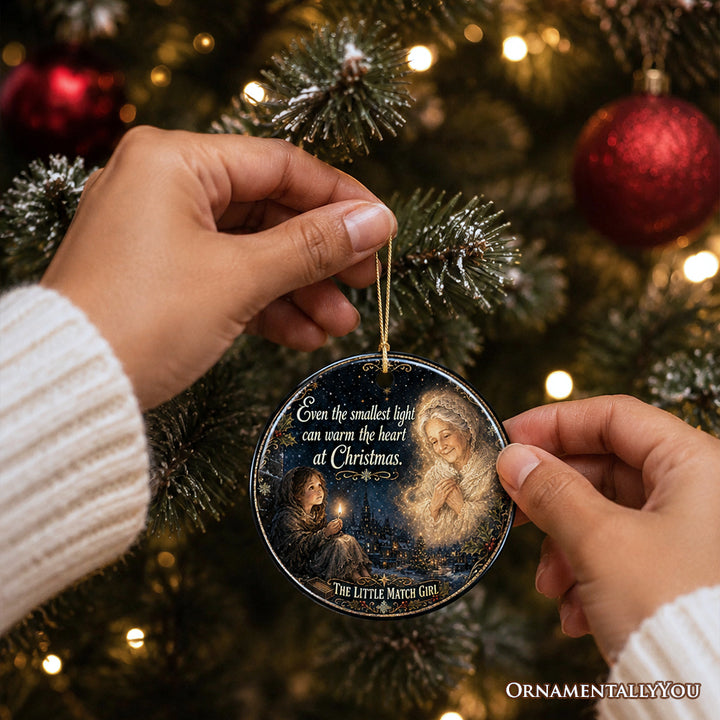 The Little Match Girl Warm The Heart Ornament, Sentimental Fairy Tale Christmas Souvenir