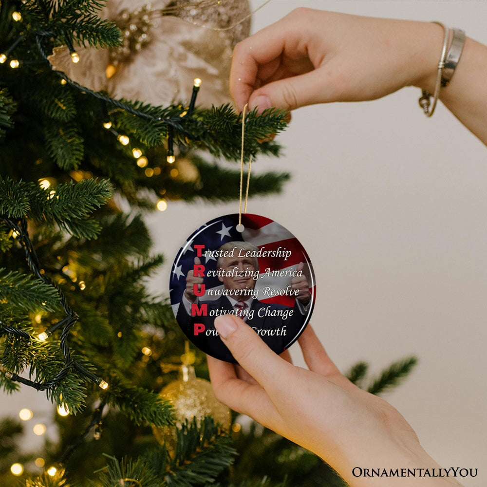 Donald Trump’s Vision Ornament, A Must-Have Gift and Decor for Supporters OrnamentallyYou 
