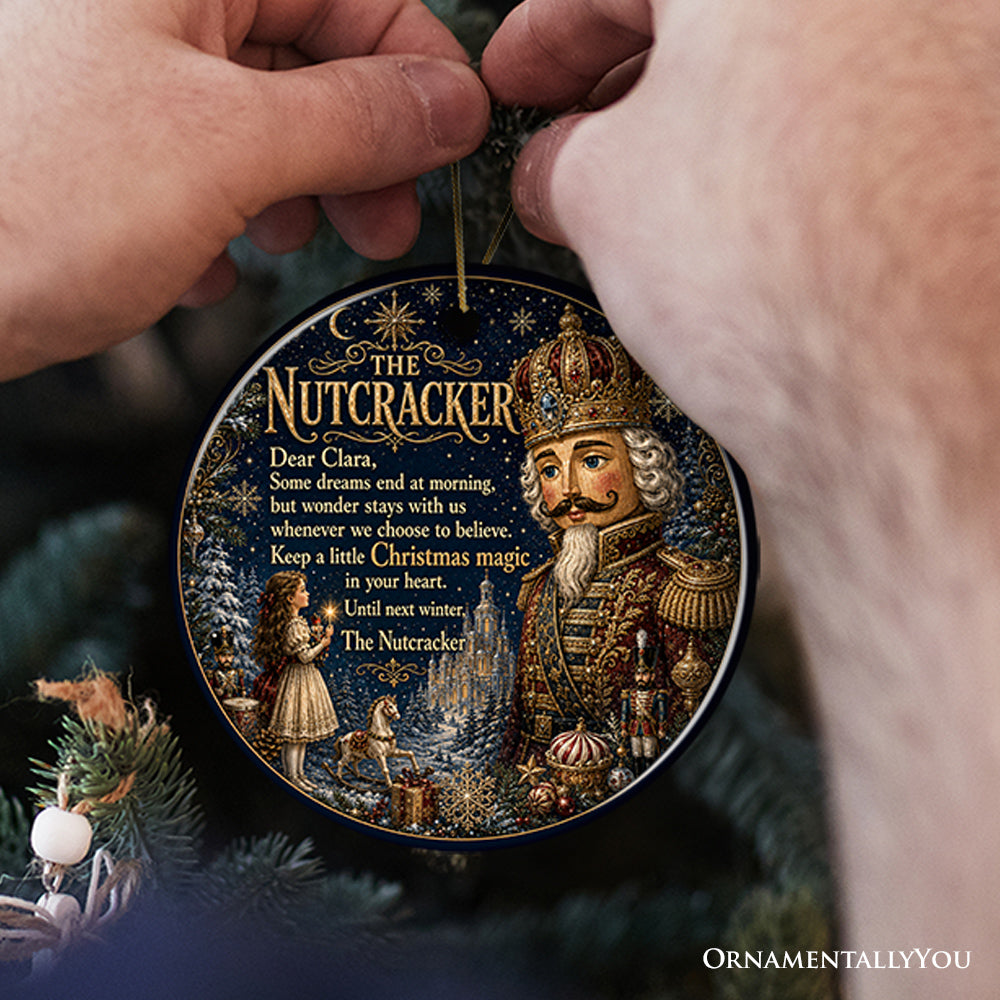 The Nutcracker Keep A Little Christmas Magic Ornament, Whimsical Christmas Ballet Keepsake