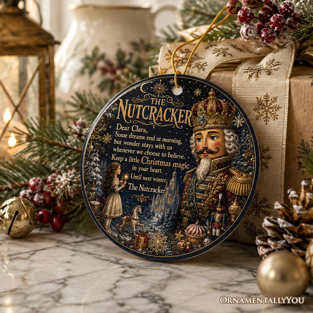 The Nutcracker Keep A Little Christmas Magic Ornament, Whimsical Christmas Ballet Keepsake