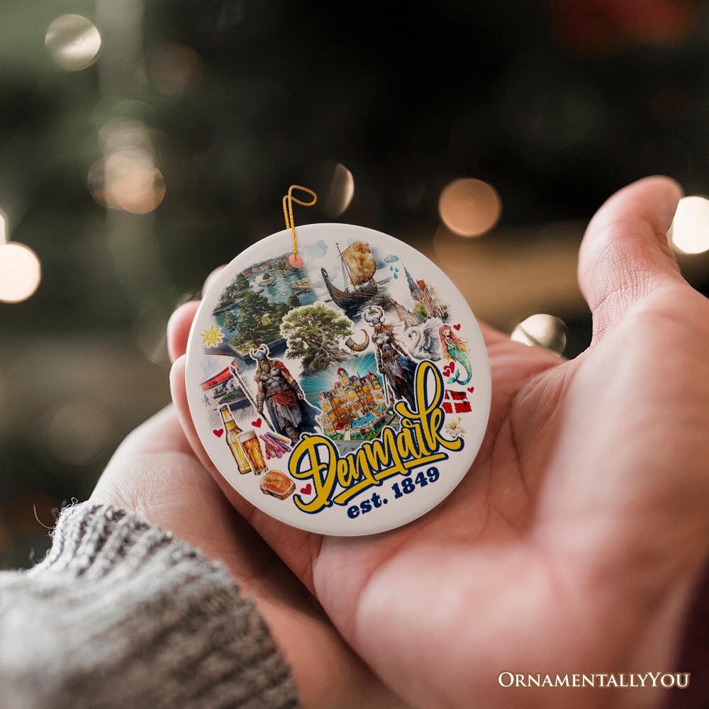 Majestic Denmark Landmarks Ornament Scandinavian Gift| OrnamentallyYou