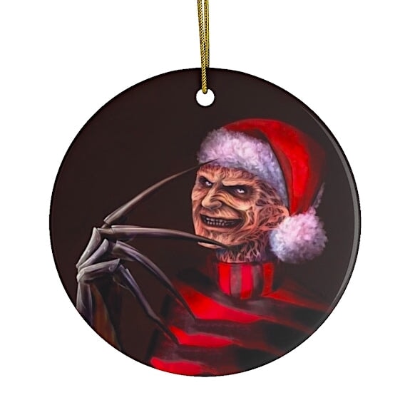 Freddy Krueger Christmas Ornament Ceramic Ornament OrnamentallyYou 