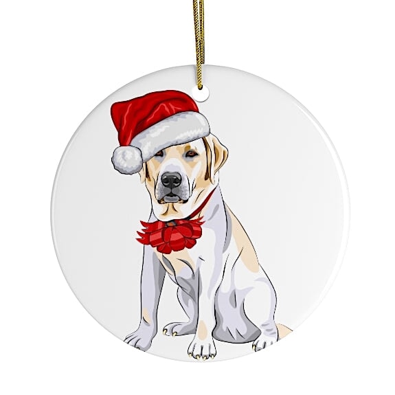 Labrador Retriever Christmas Ornament Ceramic Ornament OrnamentallyYou 