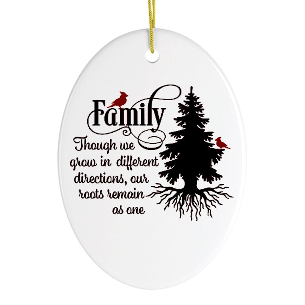 Lovely Family Quote Christmas Ornament Ceramic Ornament OrnamentallyYou 