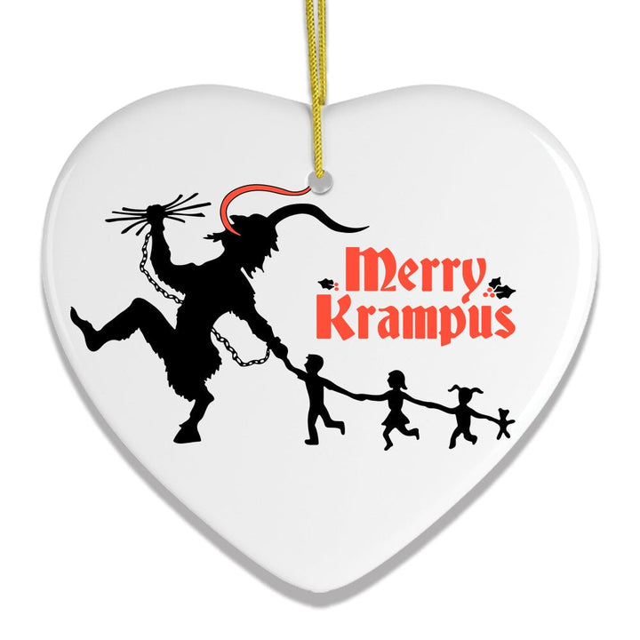 Merry Krampus Folklore Christmas Ornament Ceramic Ornament OrnamentallyYou 