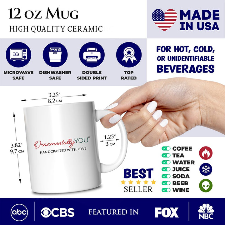 FAFO USA Flag Personalized Mug, F Around Find Out Patriotic Humor Gift with Custom Name