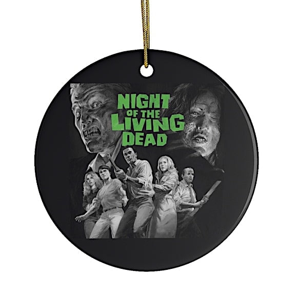 Night of The Living Dead Horror Movie Classic Ornament Ceramic Ornament OrnamentallyYou 