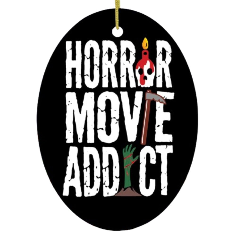 Horror Movie Addict Ornament Ceramic Ornament OrnamentallyYou 