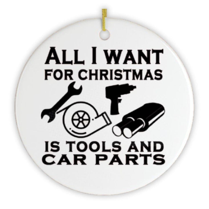 Mechanic Quote Christmas Ornament Ceramic Ornament OrnamentallyYou 