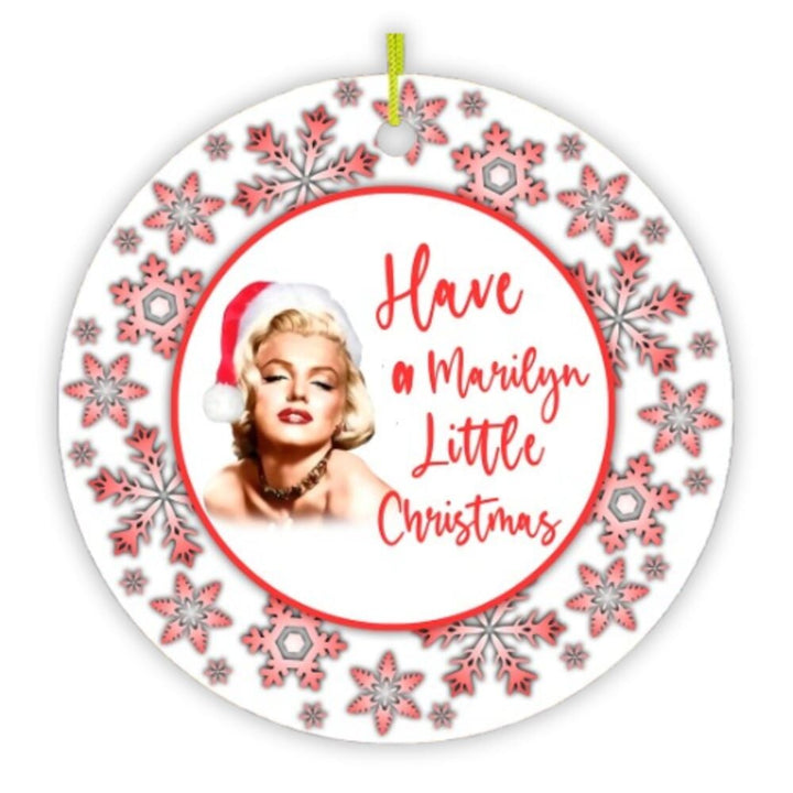 Have a Marilyn Little Christmas Ornament Ceramic Ornament OrnamentallyYou 