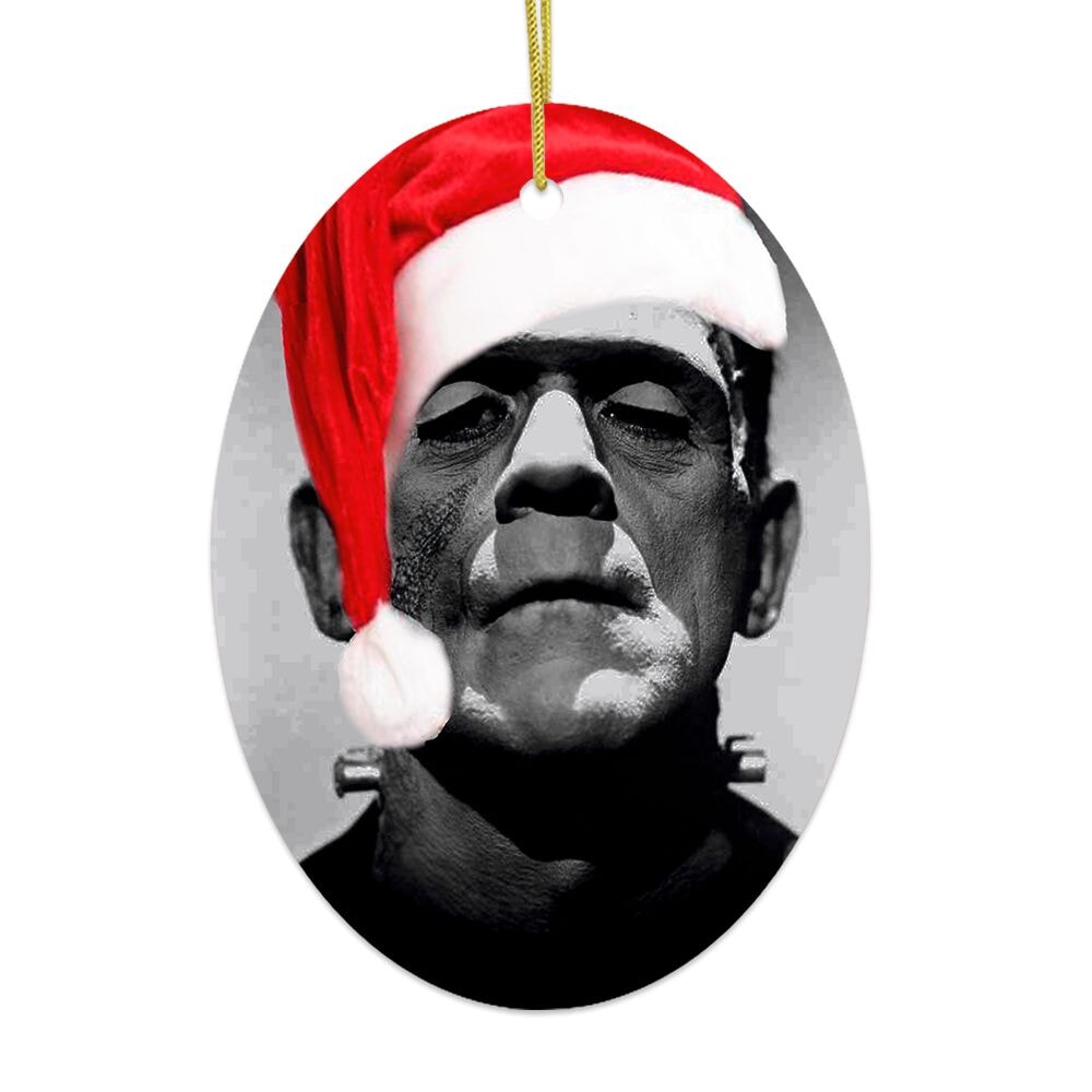 Frankenstein Christmas Ornament Ceramic Ornament OrnamentallyYou 