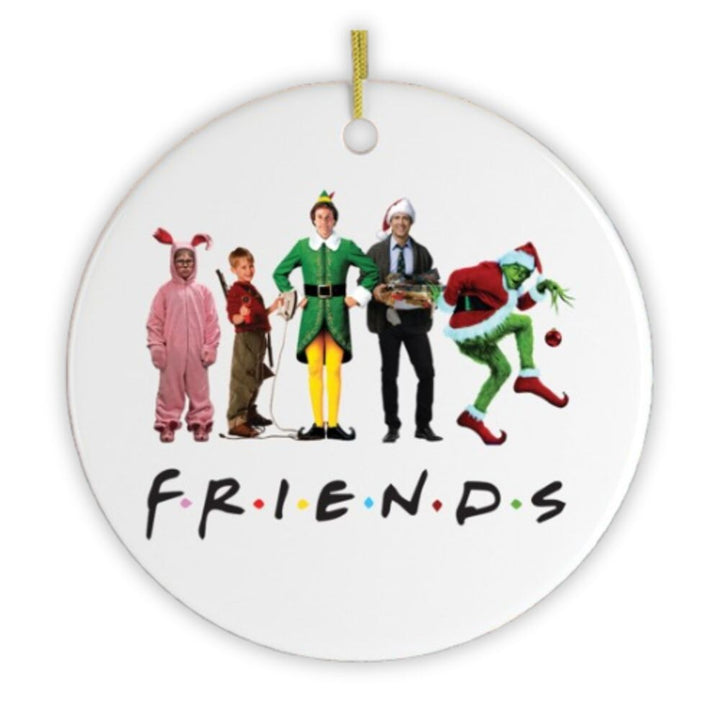 Christmas Movie Characters Friends Ornament Ceramic Ornament OrnamentallyYou 