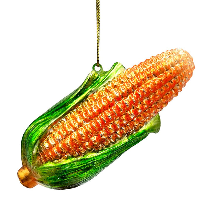 (Pre-Order) Charming Corn Glass Christmas Ornament, Farmer Style Tree Decor Glass Ornament OrnamentallyYou 