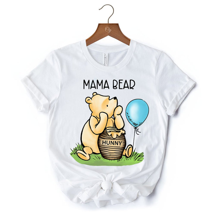 Charming Mama Bear Cute T-Shirt, Trendy White Tee Mom Gift T-Shirts OrnamentallyYou 