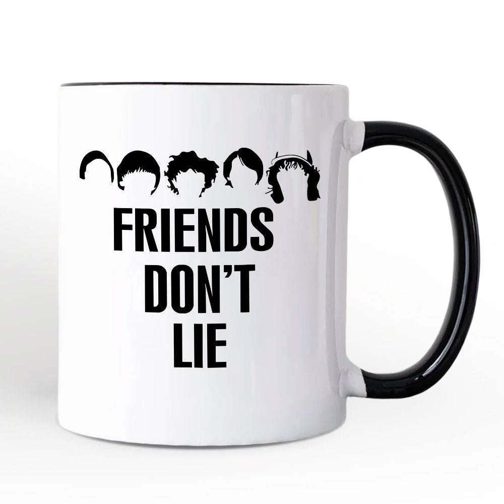 Friends Don’t Lie Personalized Mug, Handmade Gift for Matching Daughter with Custom Name Personalized Ceramic Mug OrnamentallyYou 