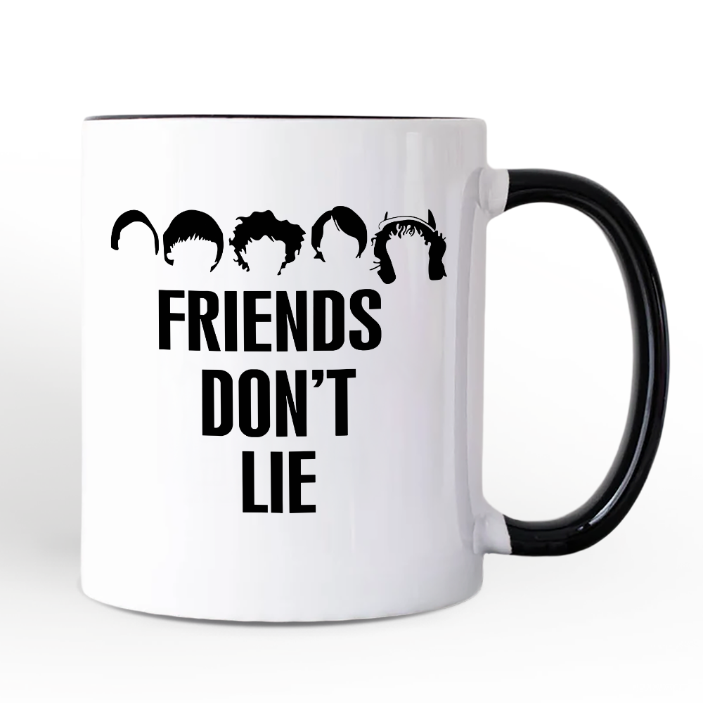 Friends Don’t Lie Personalized Mug, Handmade Gift for Matching Daughter with Custom Name