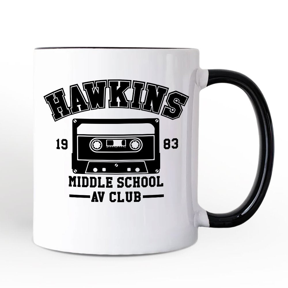 Hawkins Middle School AV Club Personalized Mug, Funny Gift for Daughter and Son with Custom Name Personalized Ceramic Mug OrnamentallyYou 