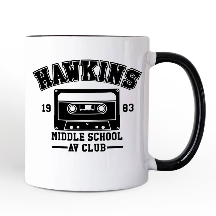 Hawkins Middle School AV Club Personalized Mug, Funny Gift for Daughter and Son with Custom Name Personalized Ceramic Mug OrnamentallyYou 
