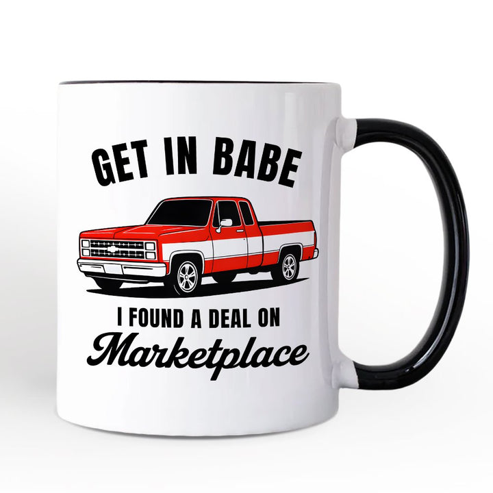 I Found A Deal On Marketplace Mug, Funny Red Truck Gift Personalized Ceramic Mug OrnamentallyYou 