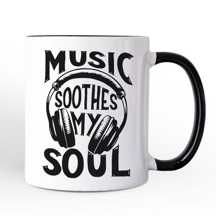 Music Soothes My Soul Mug, Festival Concert Gift Personalized Ceramic Mug OrnamentallyYou 