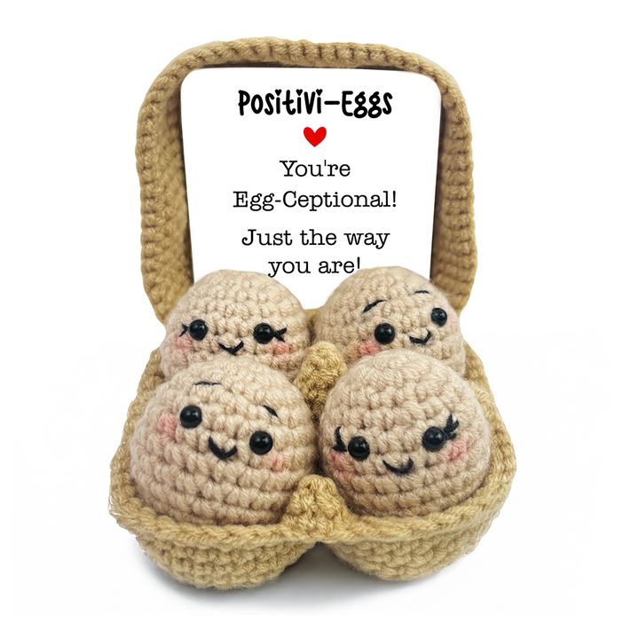 (Pre-Orders) Positivity Eggs Crochet Support Doll, Encouragement Gift for Children and Adults