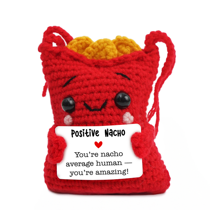 (Pre-Order) Positivity Nachos Crochet Support Doll, Encouragement Gift for Children and Adults